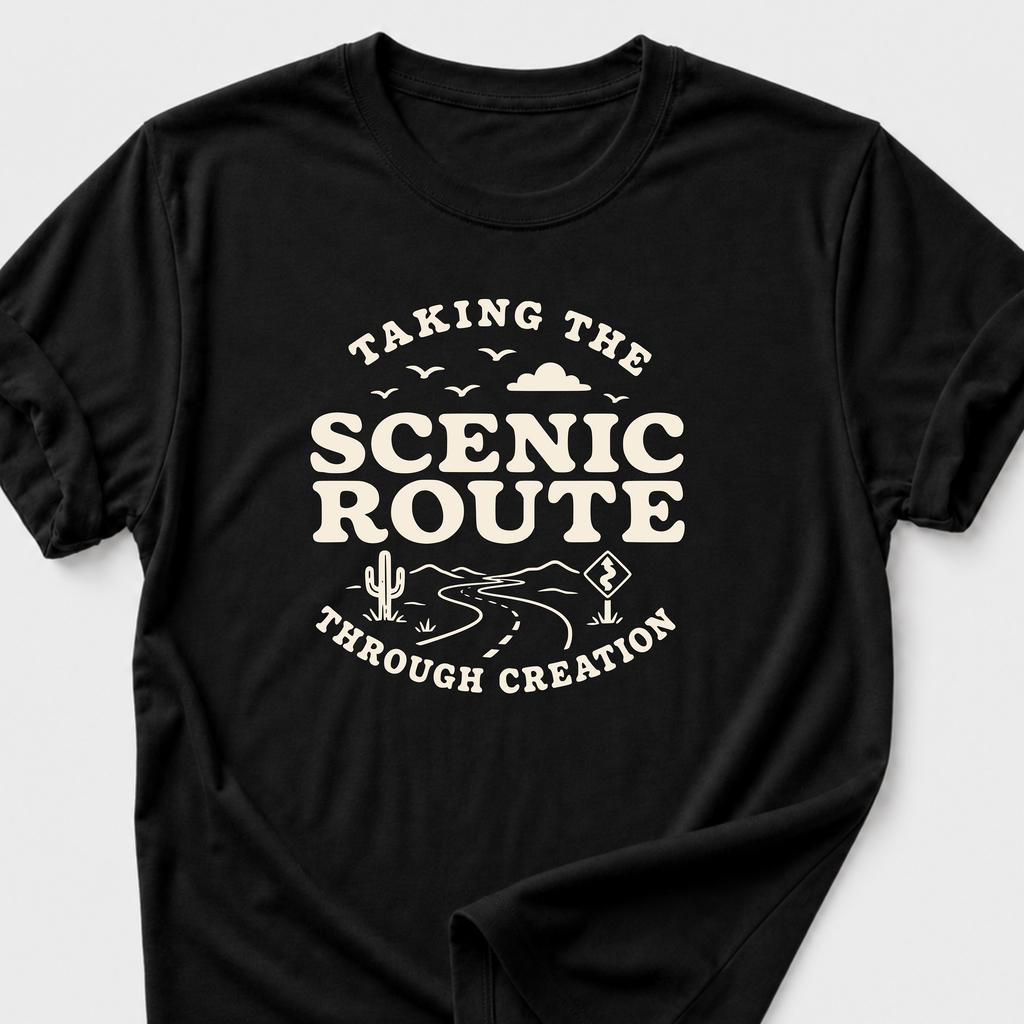 Taking the Scenic Route Through Creation T-Shirt