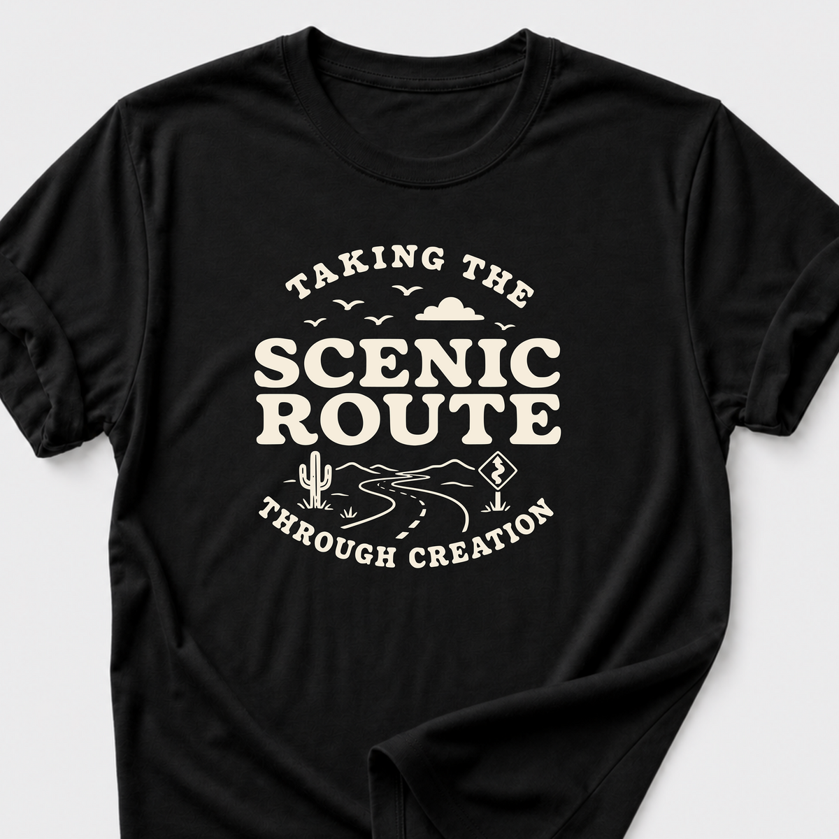 Taking the Scenic Route Through Creation T-Shirt