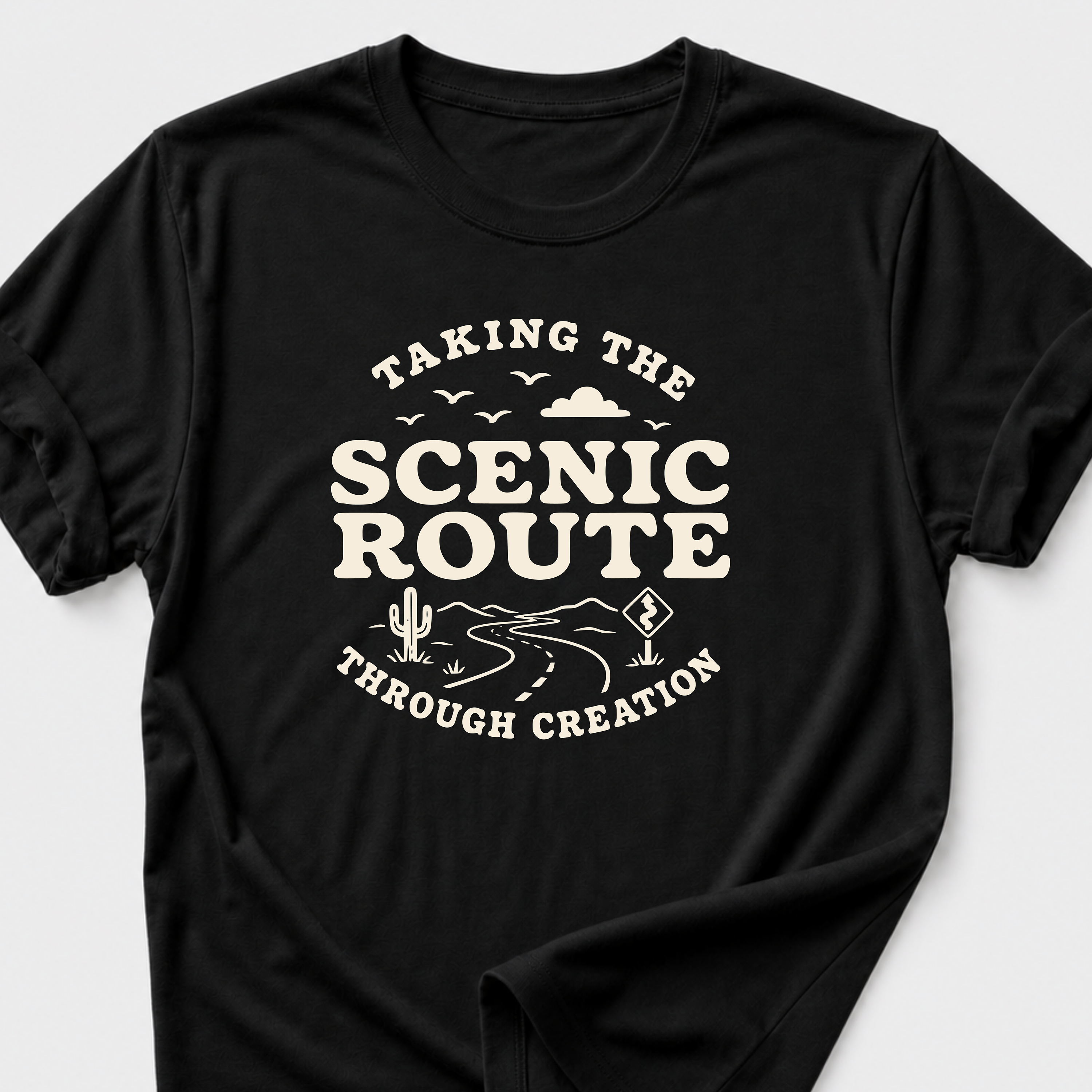 Taking the Scenic Route Through Creation T-Shirt