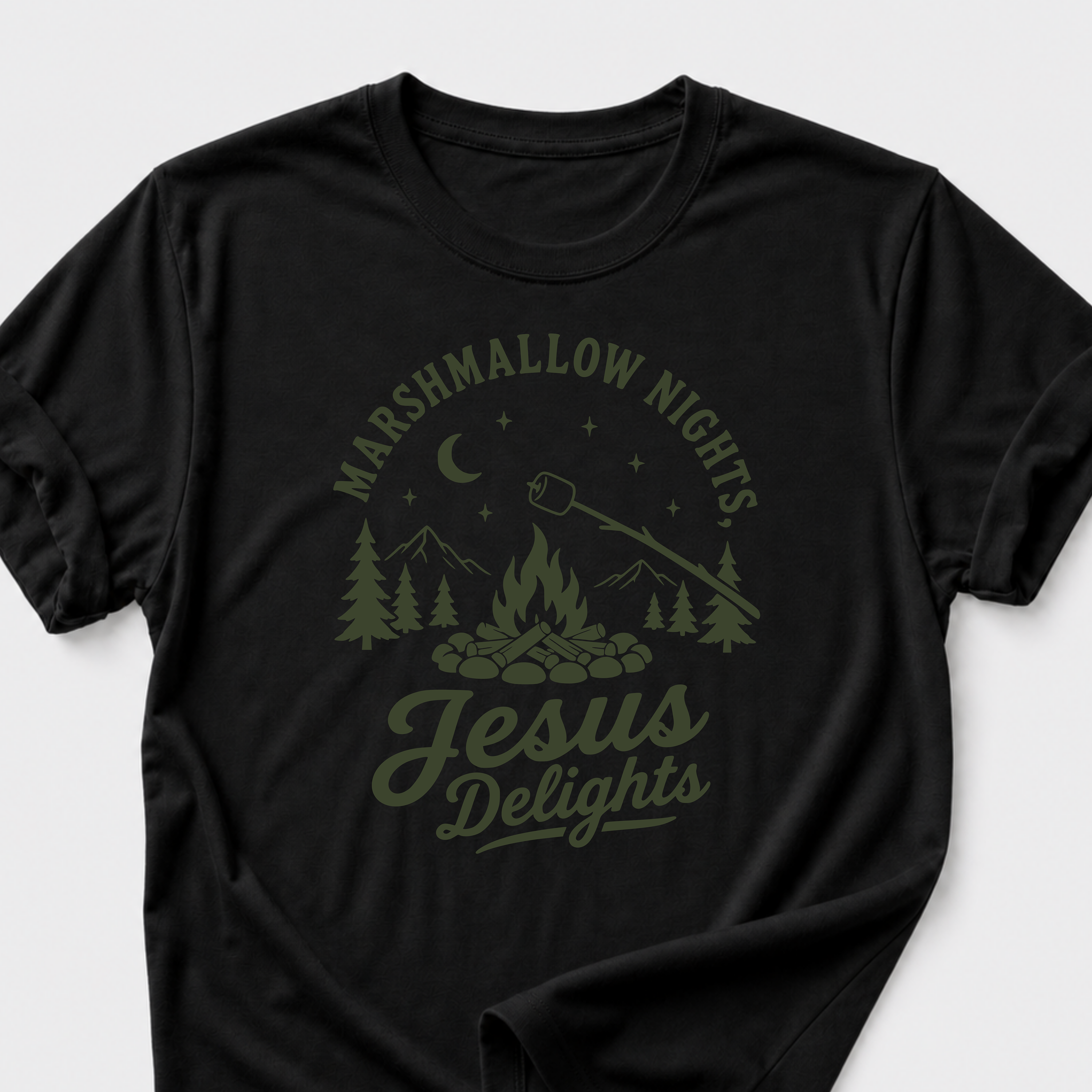 Marshmallow Nights • Jesus Delights T-Shirt