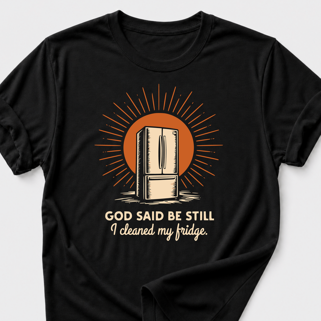 God Said Be Still. I Cleaned My Fridge T-Shirt