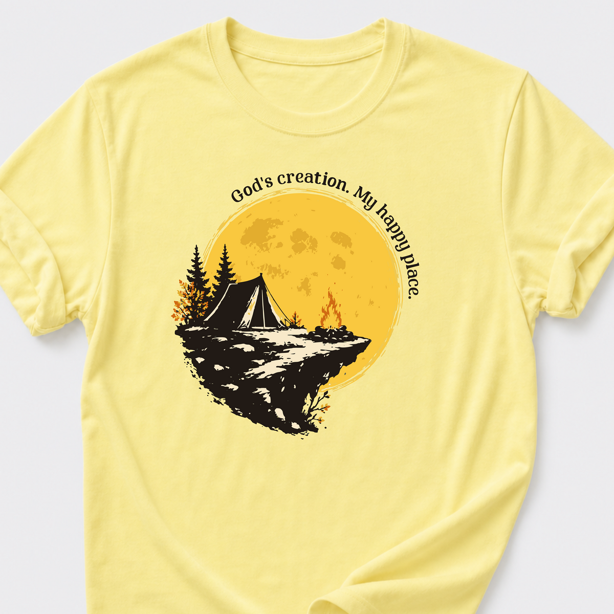 God's Creation. My Happy Place. T-Shirt