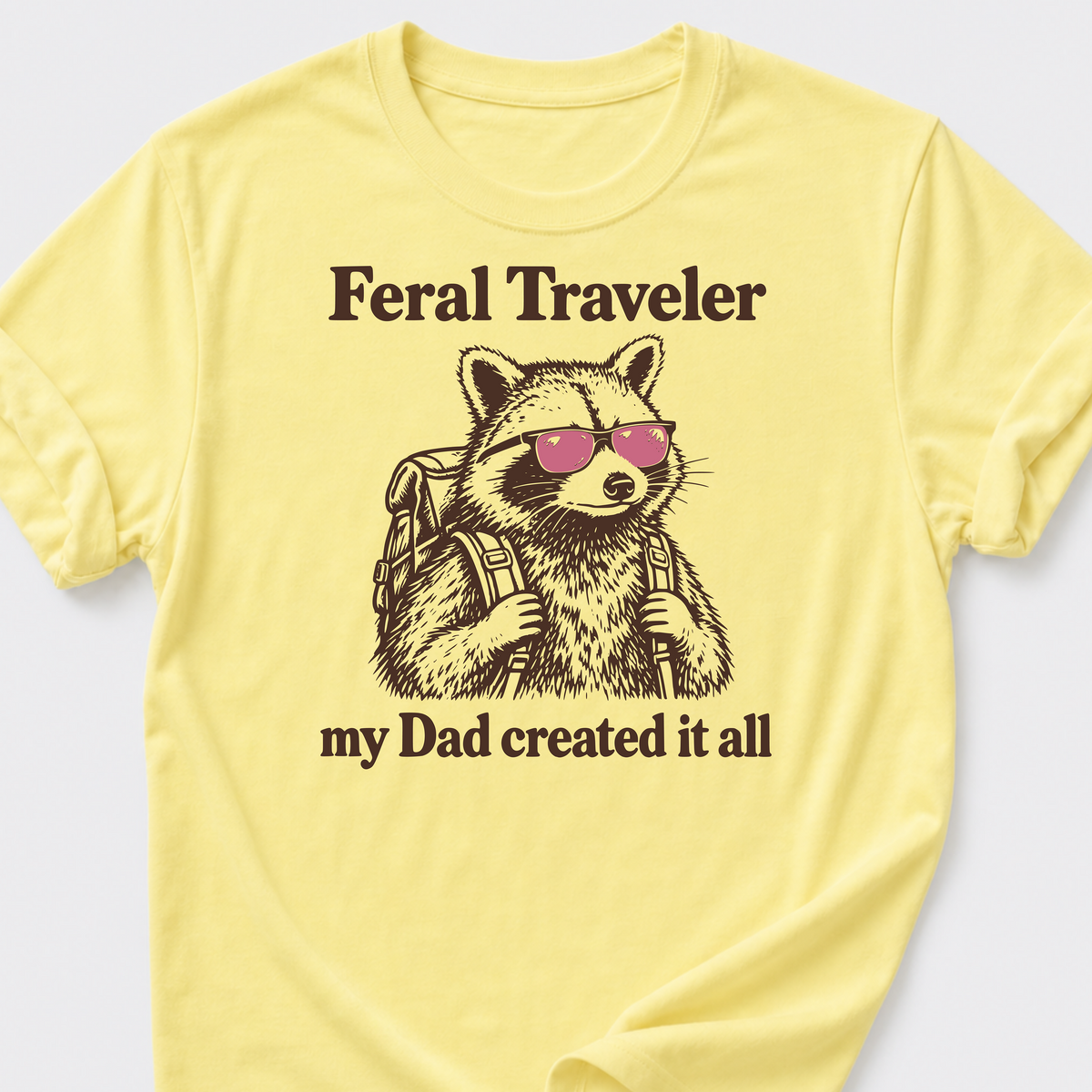 Feral Traveler • Raccoon T-Shirt