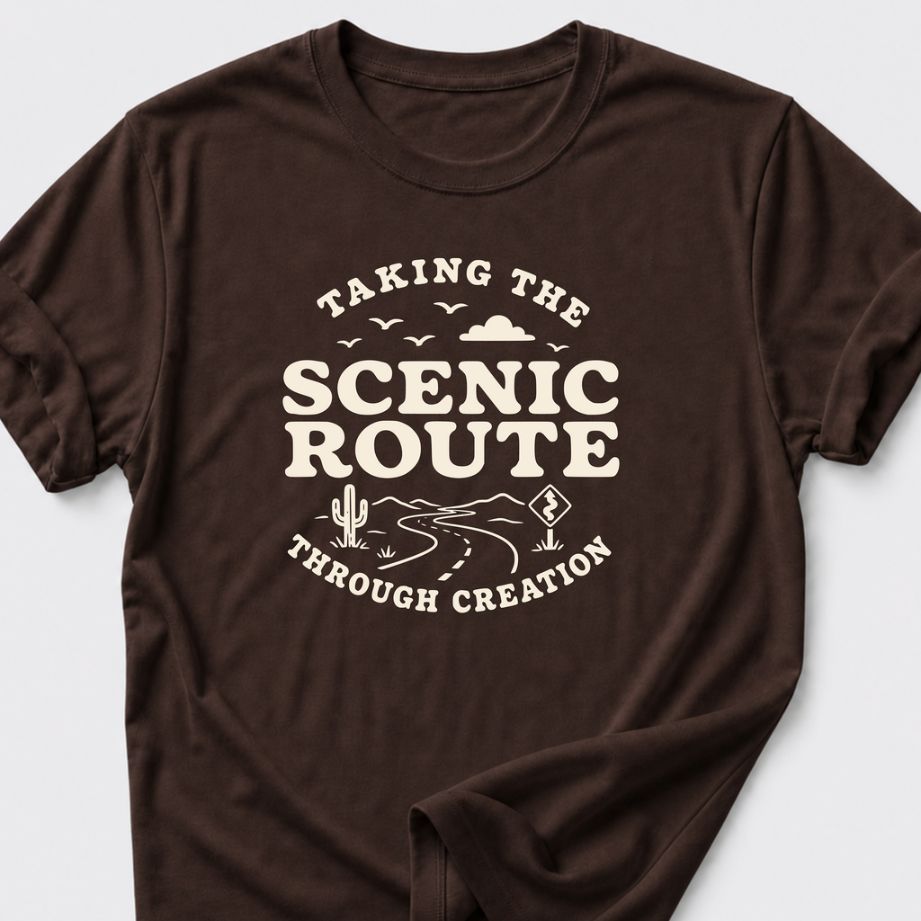 Taking the Scenic Route Through Creation T-Shirt