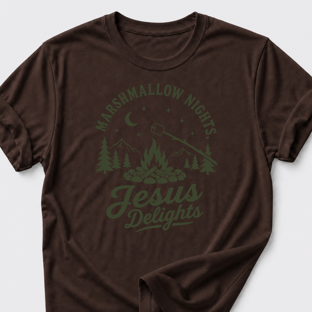 Marshmallow Nights • Jesus Delights T-Shirt