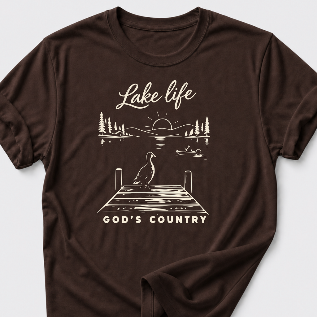 Lake Life • God's Country T-Shirt