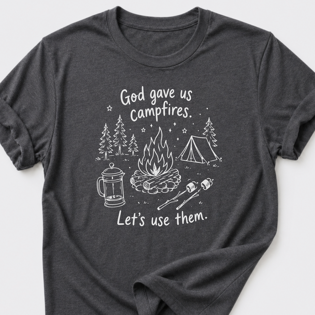 God Gave Us Campfires. Let's Use Them T-Shirt