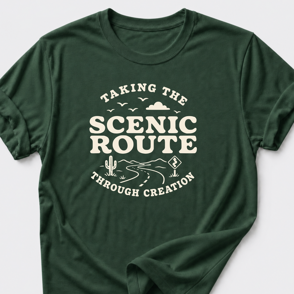 Taking the Scenic Route Through Creation T-Shirt