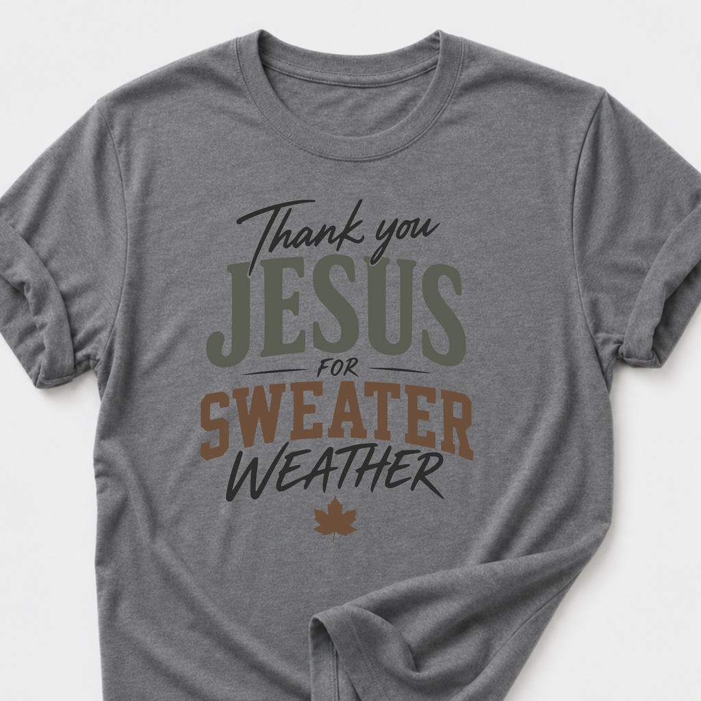 Thank You Jesus For Sweater Weather T-Shirt