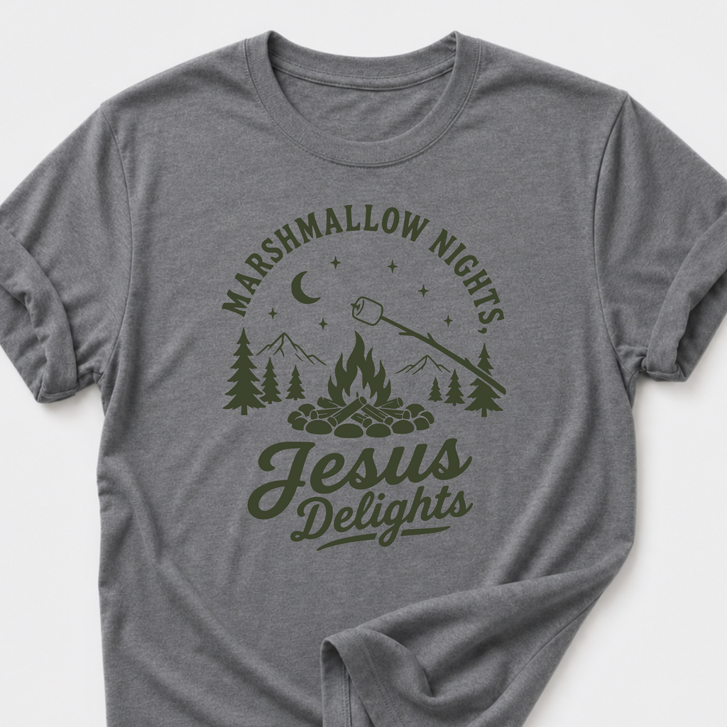 Marshmallow Nights • Jesus Delights T-Shirt
