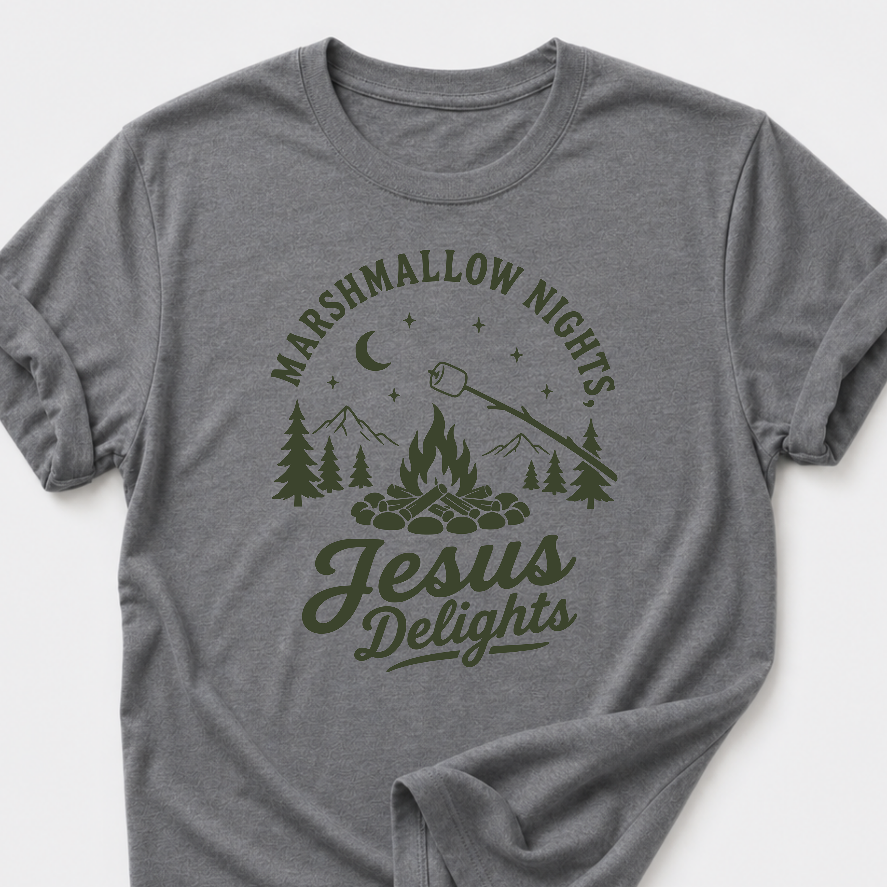 Marshmallow Nights • Jesus Delights T-Shirt