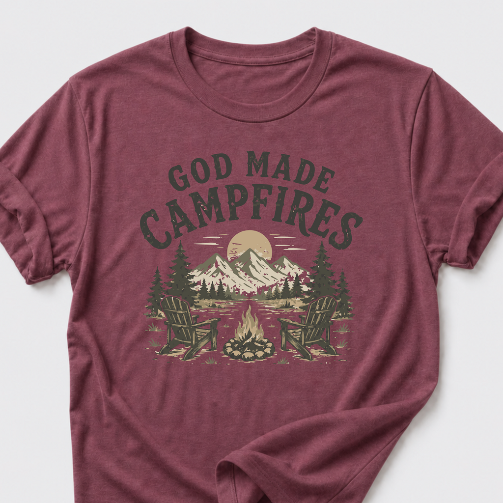 God Made Campfires T-Shirt