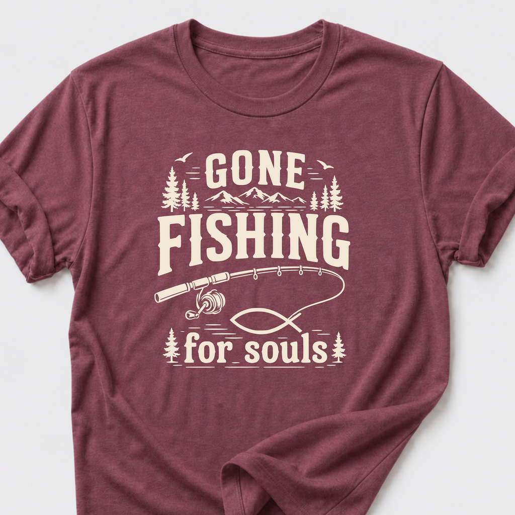 Gone Fishing For Souls T-Shirt