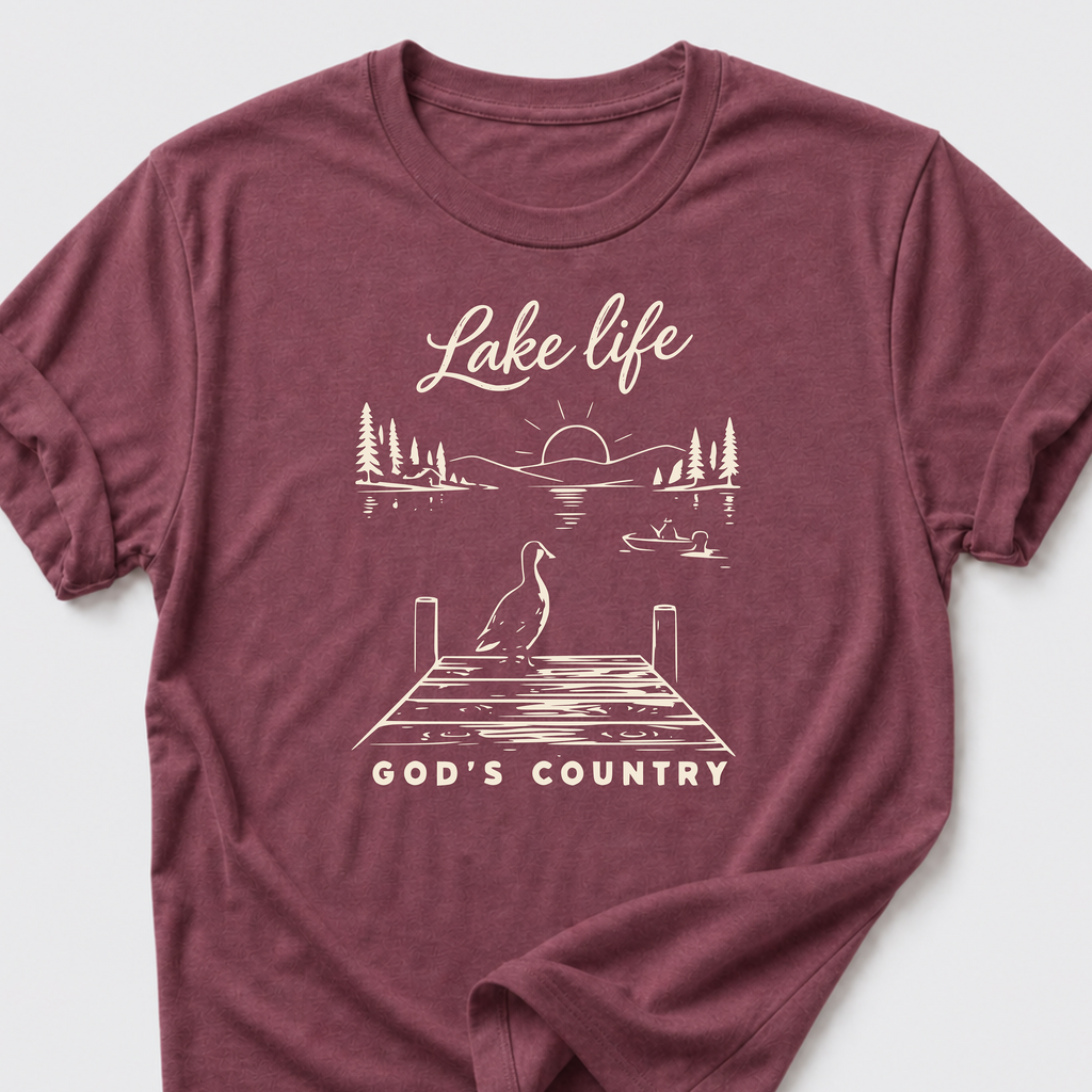 Lake Life • God's Country T-Shirt