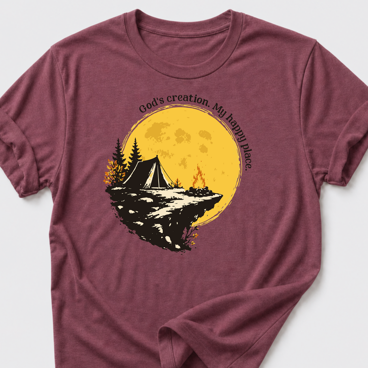 God's Creation. My Happy Place. T-Shirt