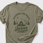 Marshmallow Nights • Jesus Delights T-Shirt