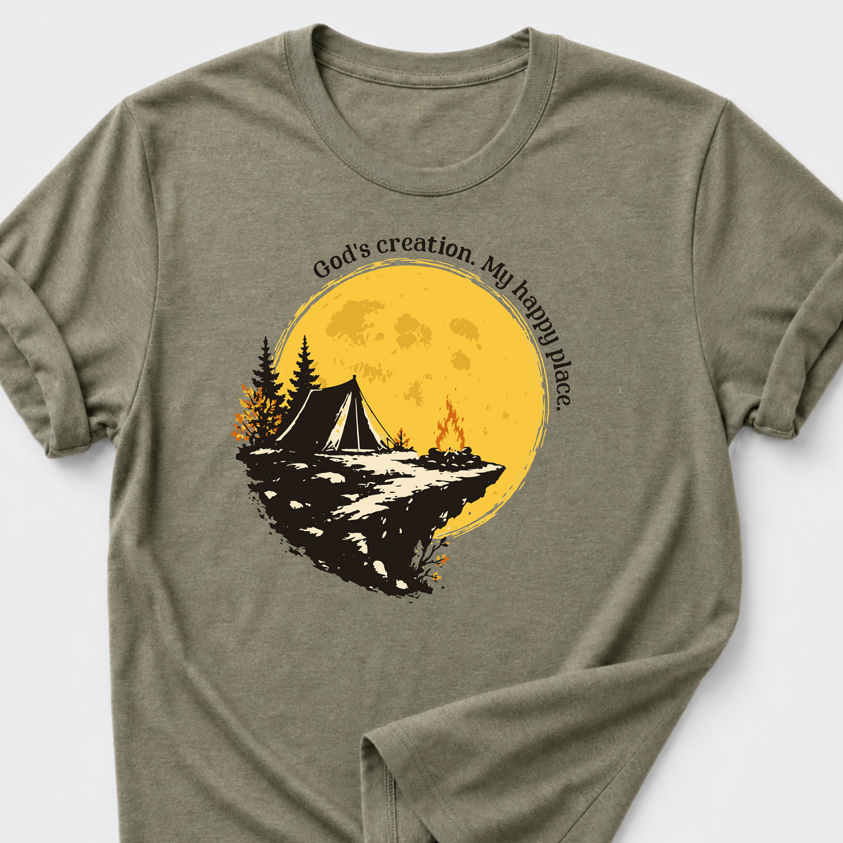 God's Creation. My Happy Place. T-Shirt