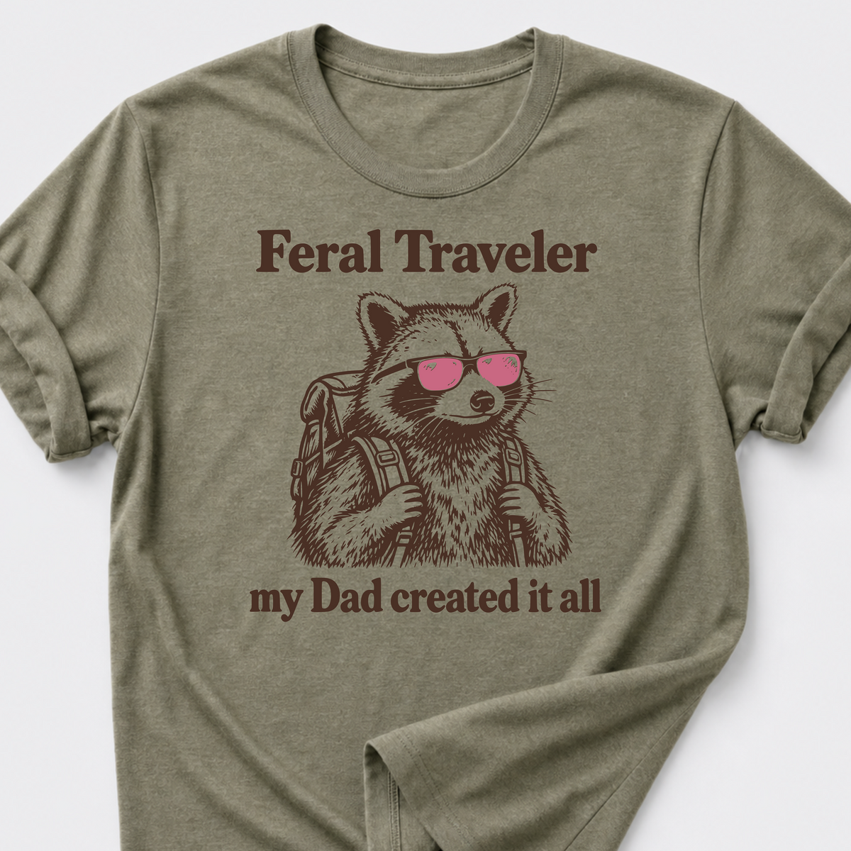 Feral Traveler • Raccoon T-Shirt