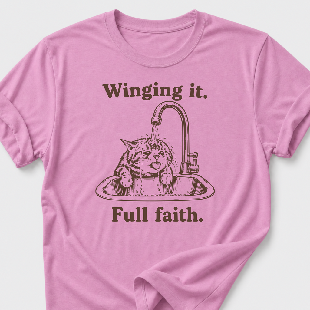 Winging It • Cat T-Shirt