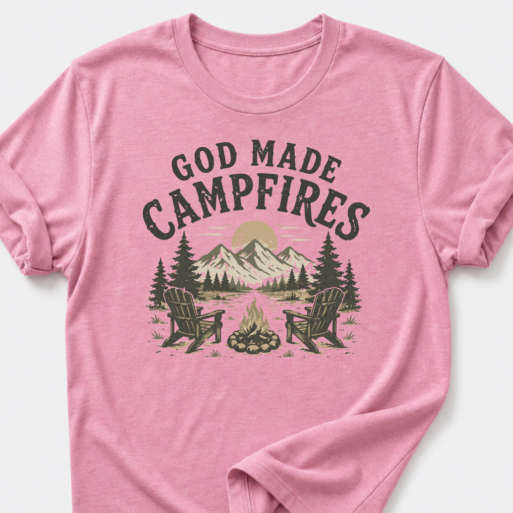 God Made Campfires T-Shirt