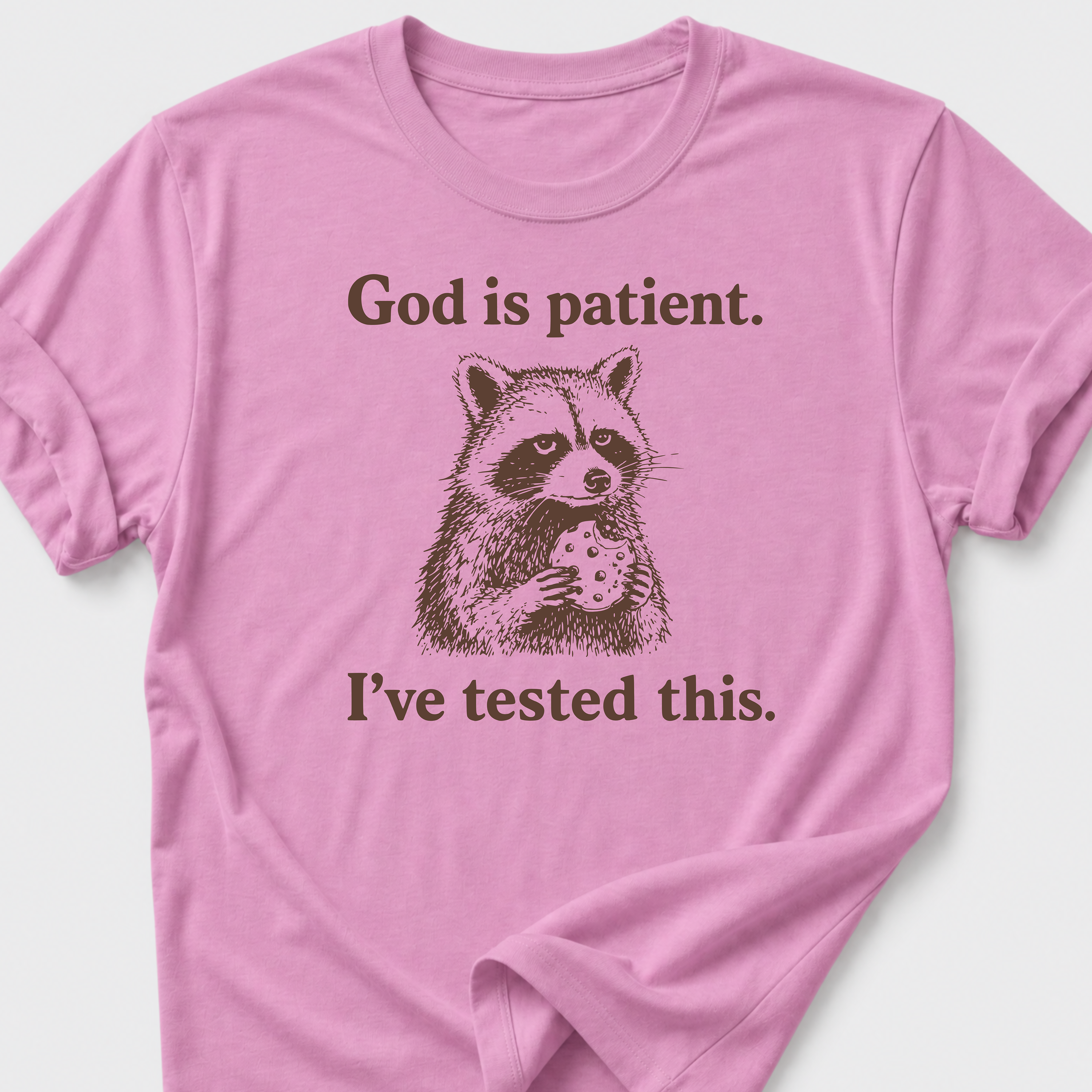 God is Patient. I've Tested This. T-Shirt