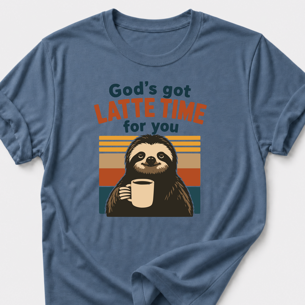 Latte Time • Sloth T-Shirt