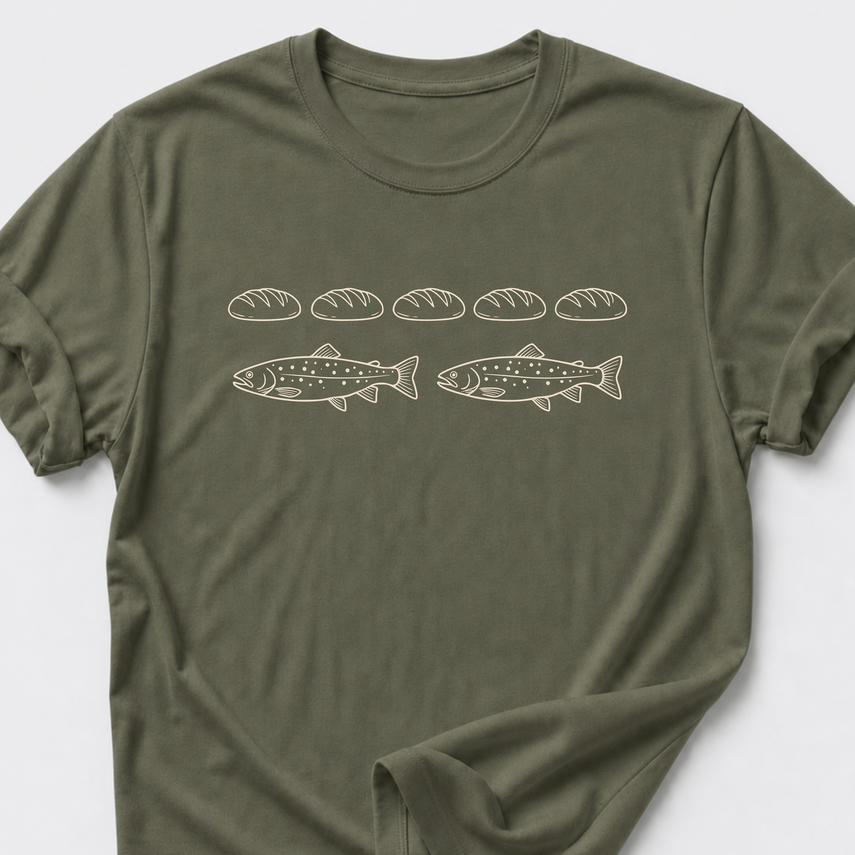 Five Loaves • Two Fish Minimal T-Shirt