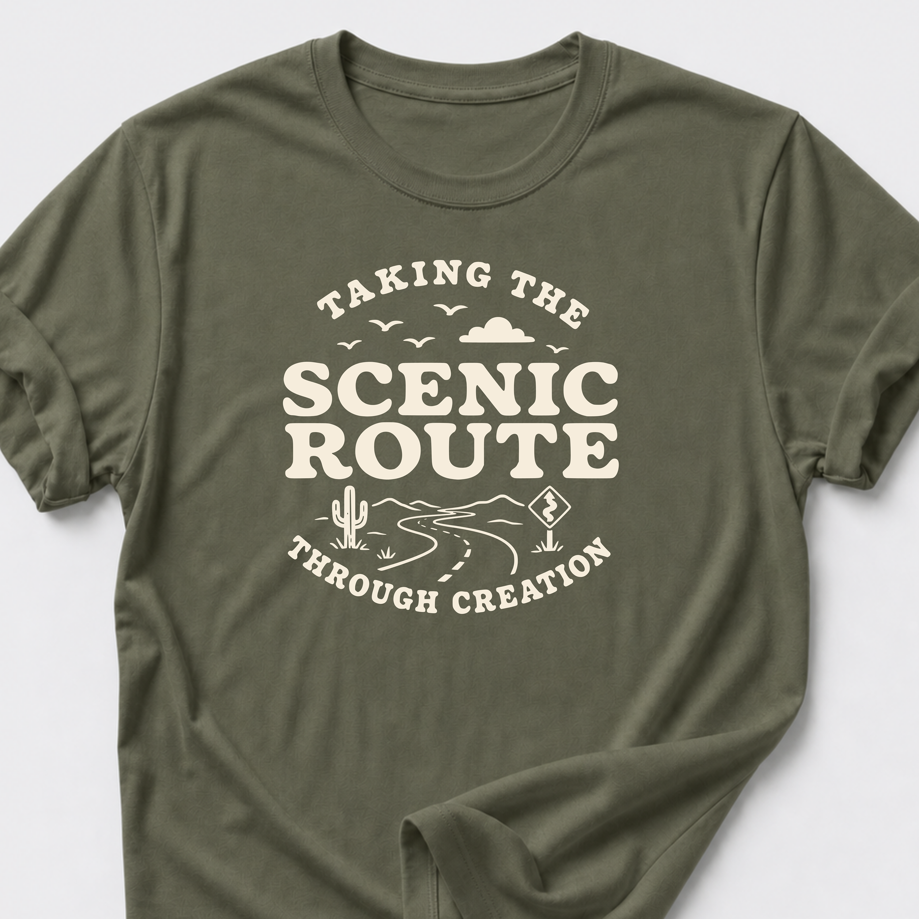 Taking the Scenic Route Through Creation T-Shirt