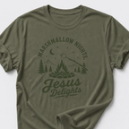 Marshmallow Nights • Jesus Delights T-Shirt