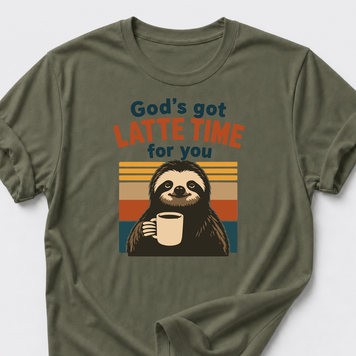 Latte Time • Sloth T-Shirt
