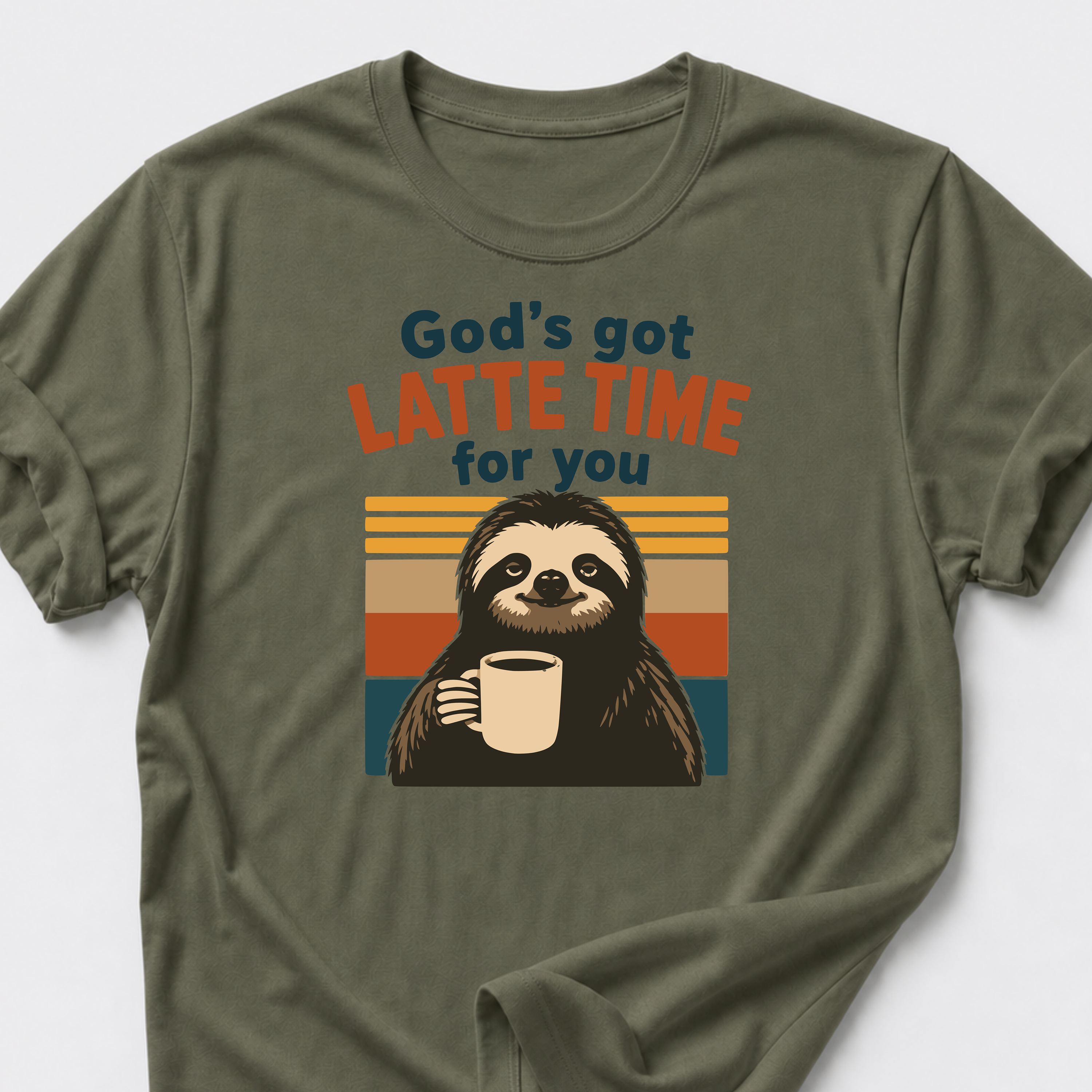Latte Time • Sloth T-Shirt