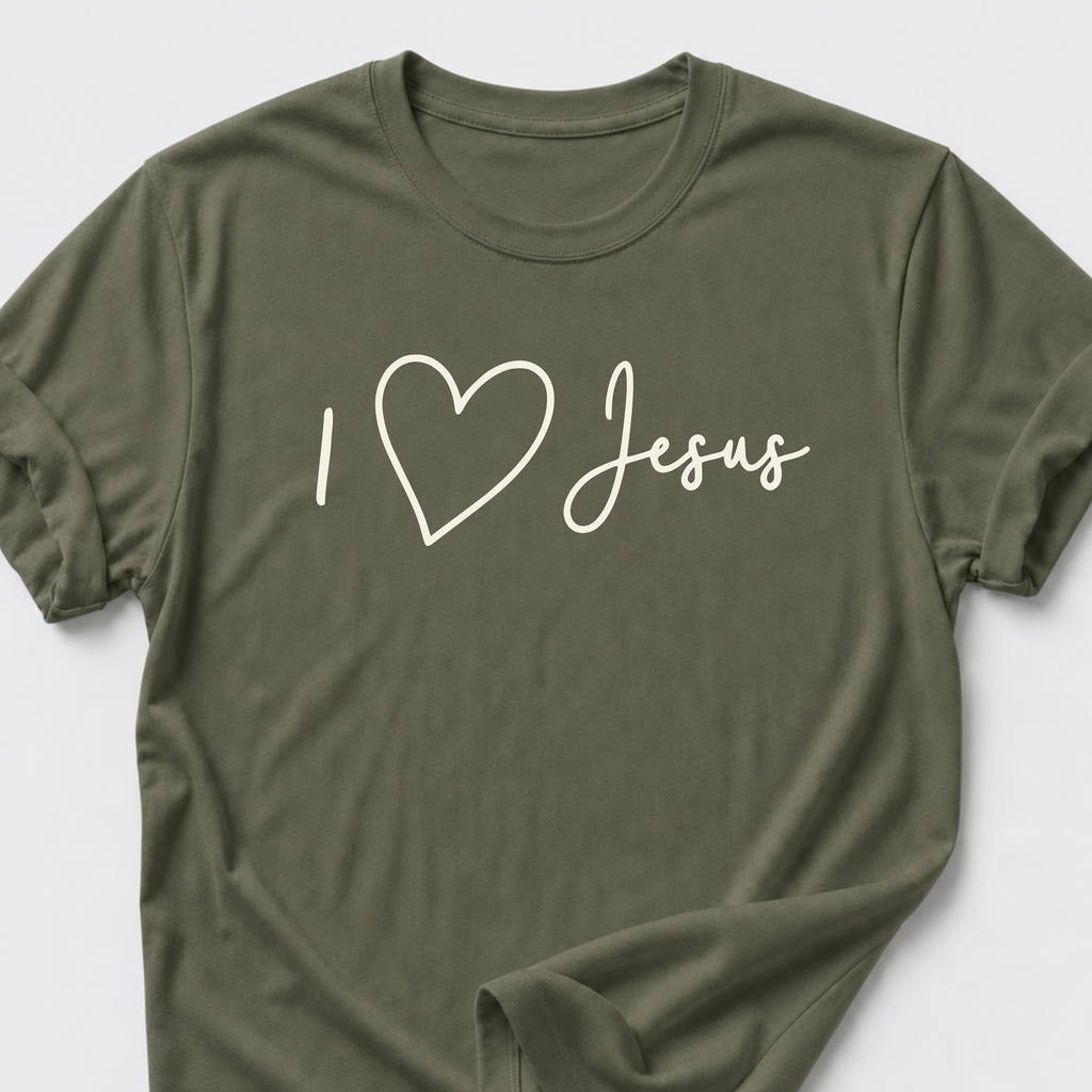 I Love Jesus • Heart T-Shirt
