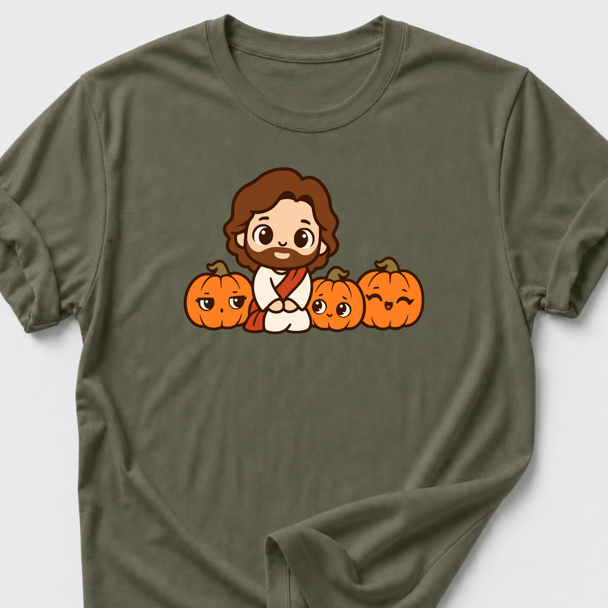 Chibi Jesus with Pumpkins T-Shirt