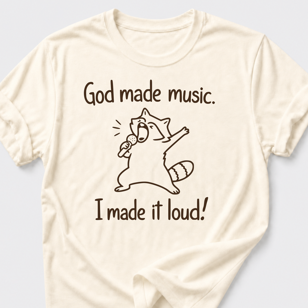 God Made Music. I Made It Loud! T-Shirt
