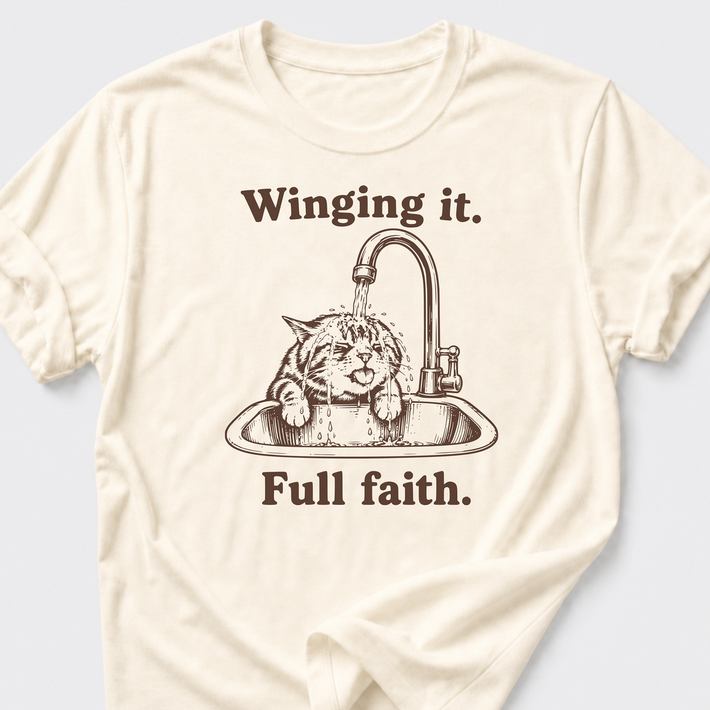Winging It • Cat T-Shirt
