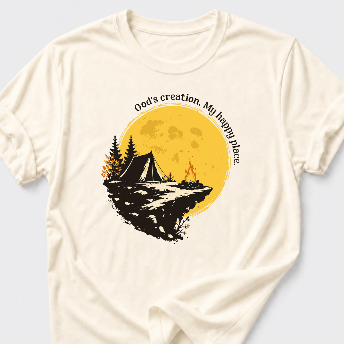 God's Creation. My Happy Place. T-Shirt