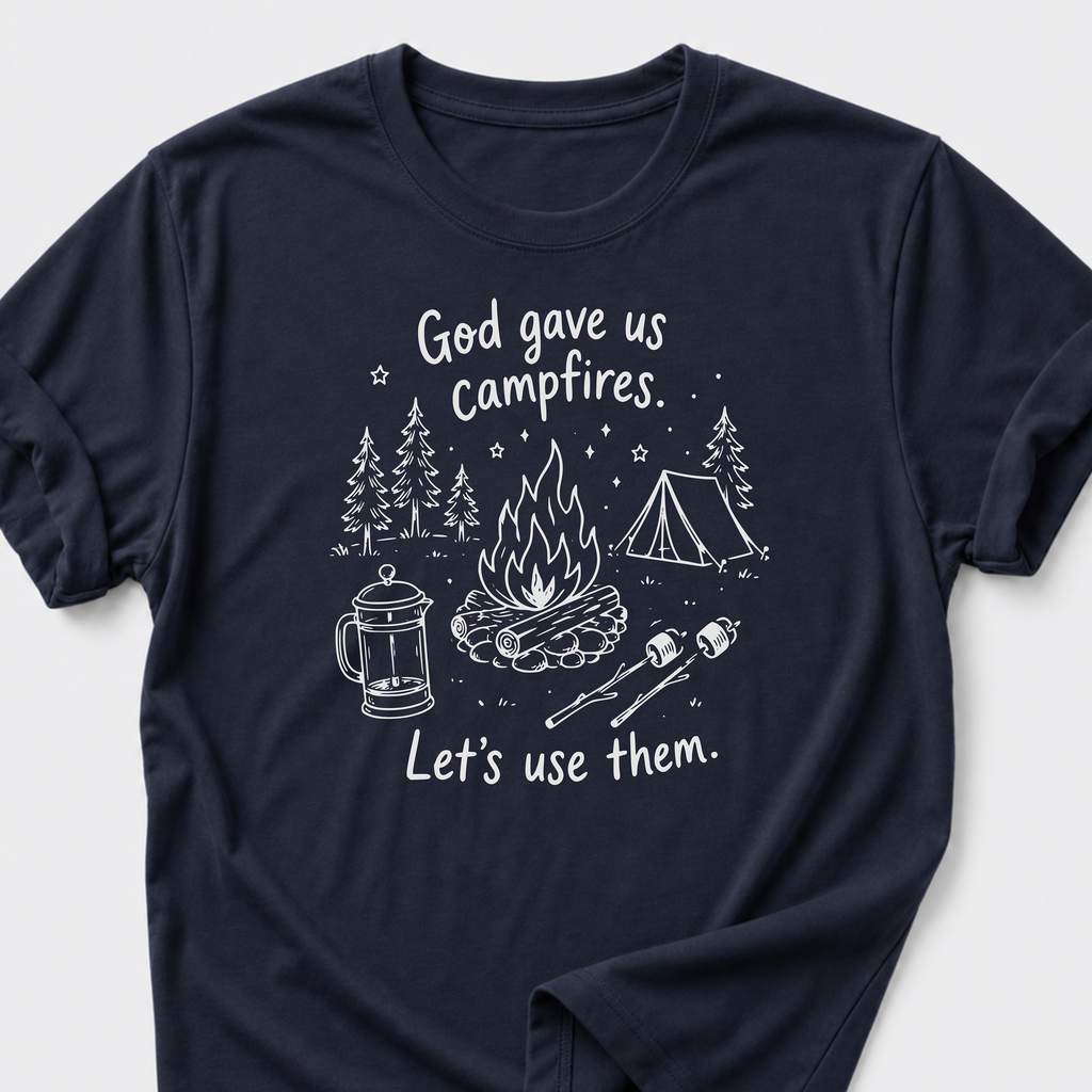 God Gave Us Campfires. Let's Use Them T-Shirt