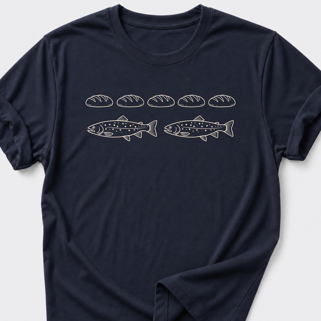 Five Loaves • Two Fish Minimal T-Shirt