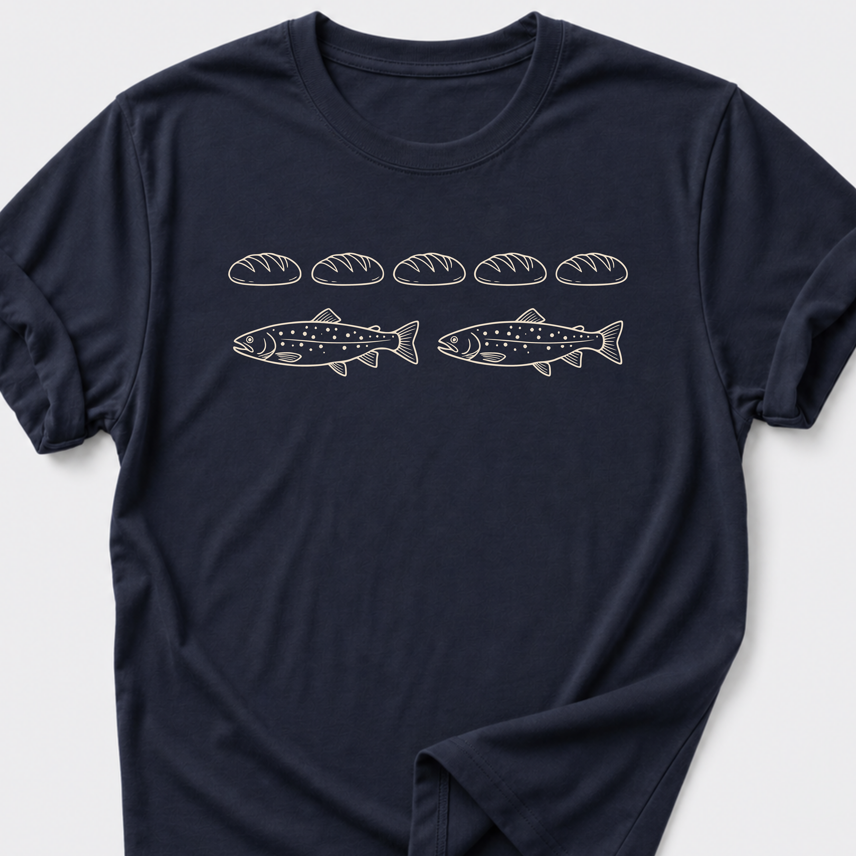 Five Loaves • Two Fish Minimal T-Shirt