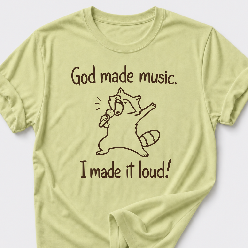 God Made Music. I Made It Loud! T-Shirt