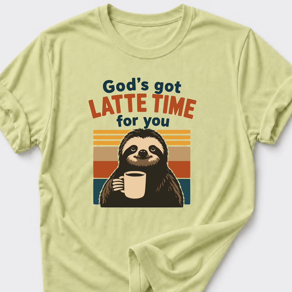 Latte Time • Sloth T-Shirt