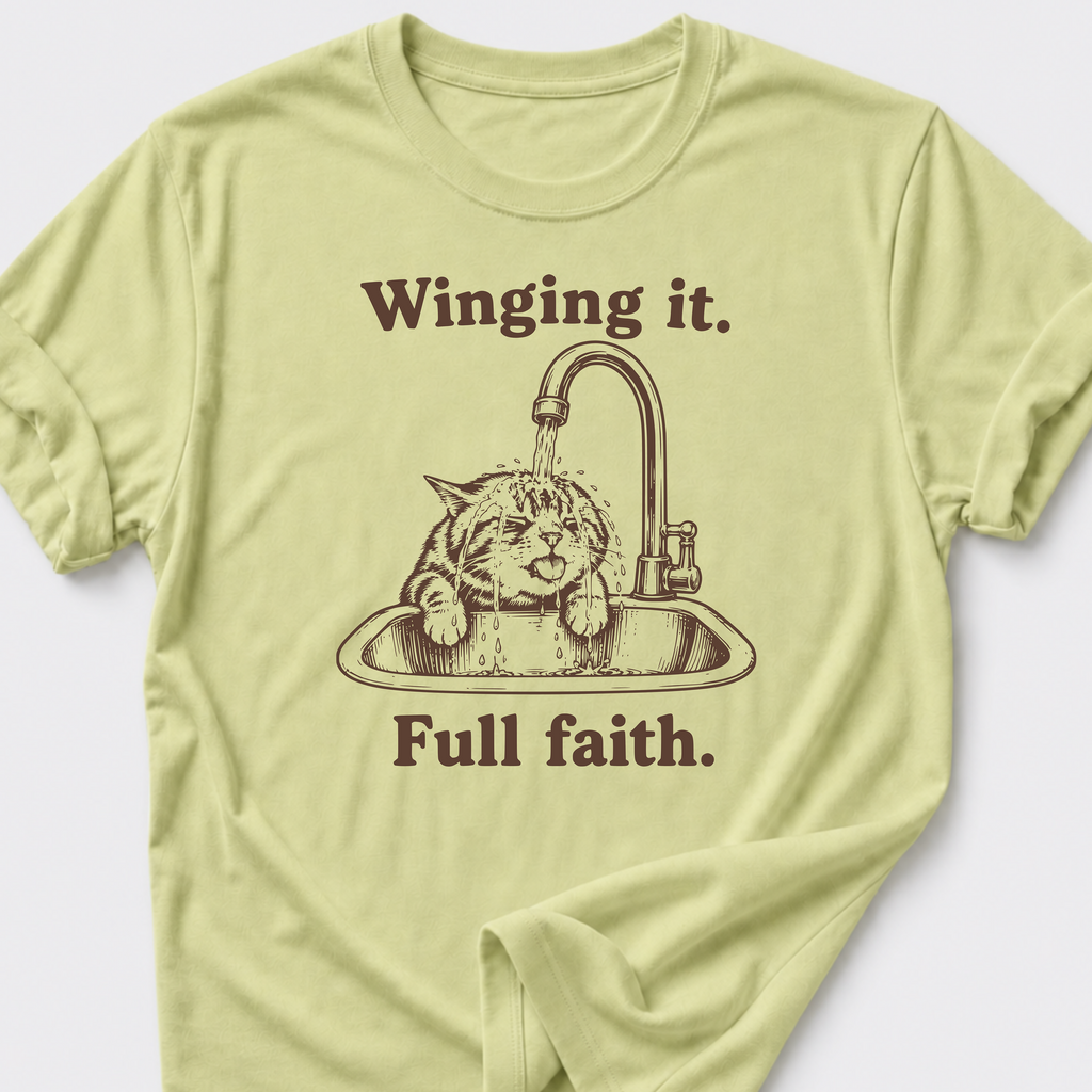 Winging It • Cat T-Shirt