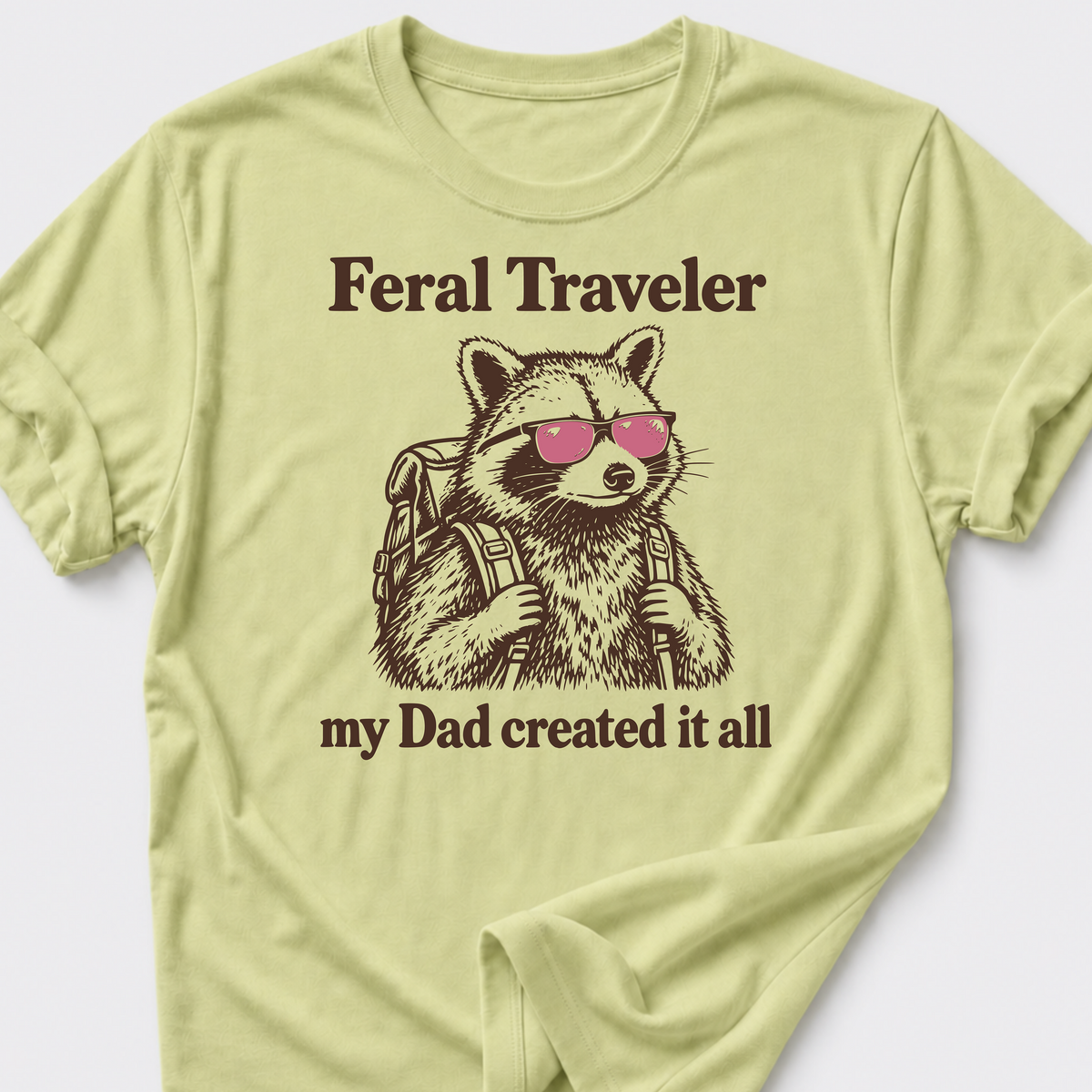 Feral Traveler • Raccoon T-Shirt