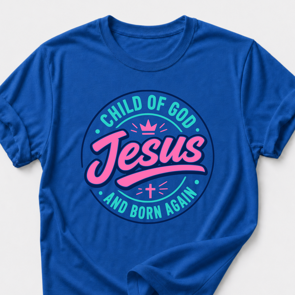 Jesus T-Shirt • Child of God and Born Again