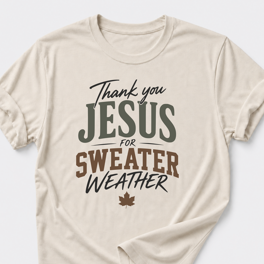 Thank You Jesus For Sweater Weather T-Shirt