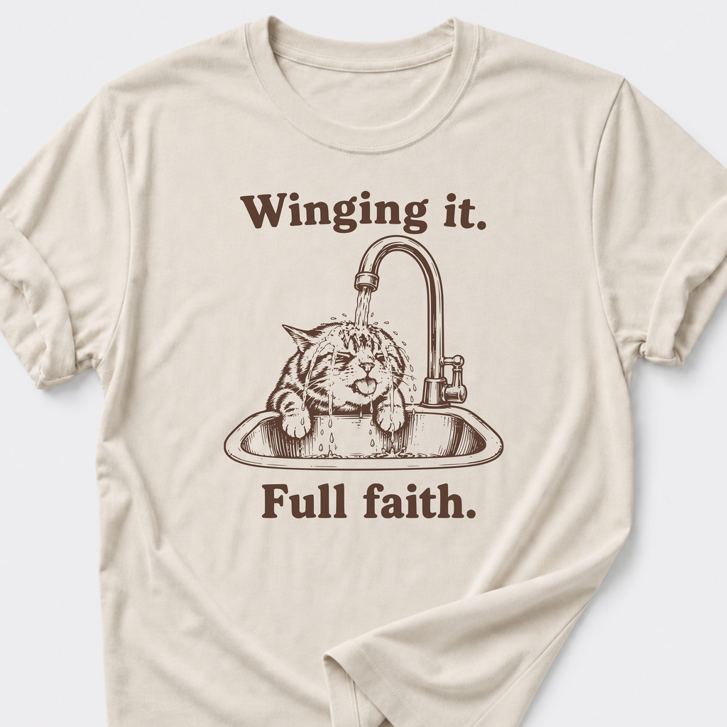Winging It • Cat T-Shirt
