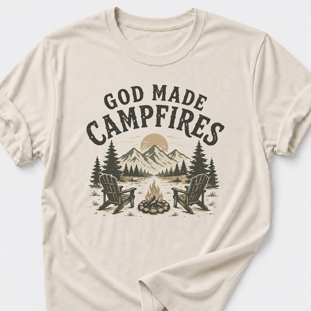 God Made Campfires T-Shirt