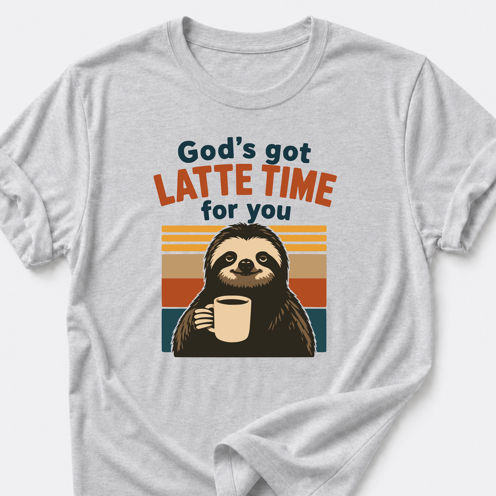 Latte Time • Sloth T-Shirt
