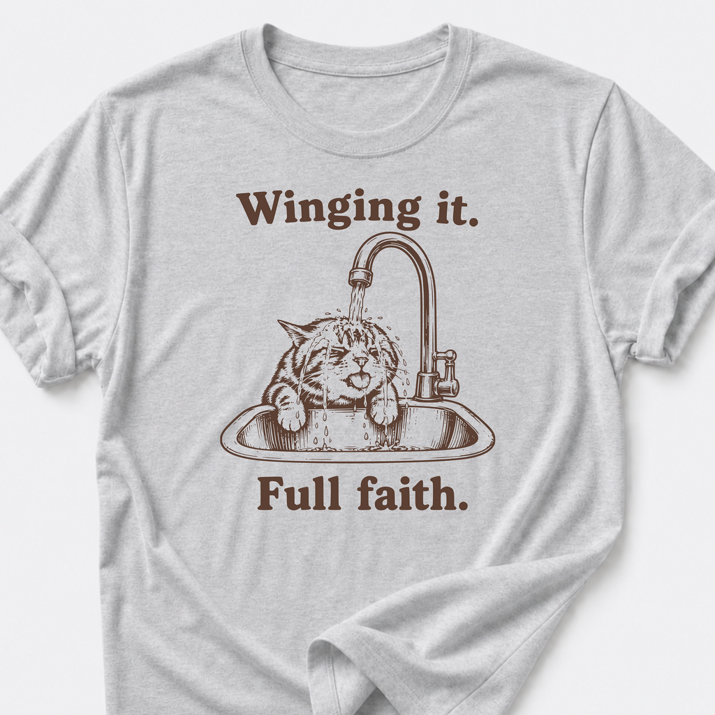 Winging It • Cat T-Shirt