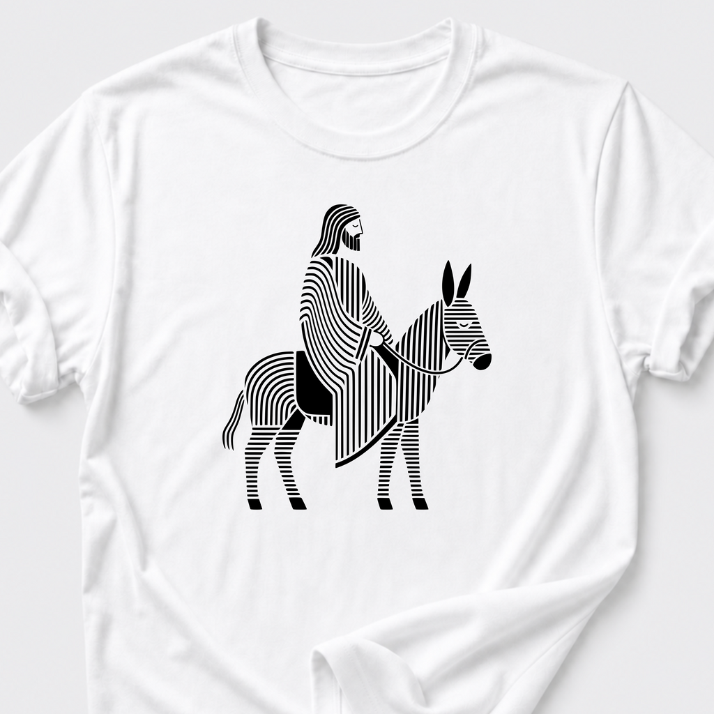 Jesus on Donkey T-Shirt